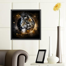 Load image into Gallery viewer, Diamond Painting - Full Round - Dark Night Wolf (40*40CM)