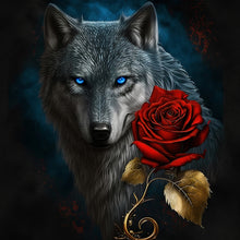 Load image into Gallery viewer, Diamond Painting - Full Round - Dark Night Wolf (40*40CM)