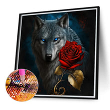 Load image into Gallery viewer, Diamond Painting - Full Round - Dark Night Wolf (40*40CM)