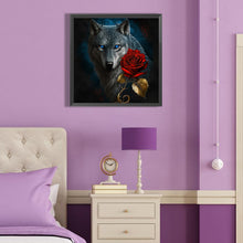 Load image into Gallery viewer, Diamond Painting - Full Round - Dark Night Wolf (40*40CM)