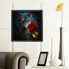 Load image into Gallery viewer, Diamond Painting - Full Round - Dark Night Wolf (40*40CM)