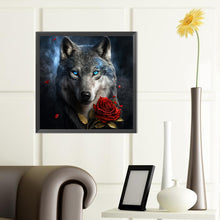 Load image into Gallery viewer, Diamond Painting - Full Round - Dark Night Wolf (40*40CM)