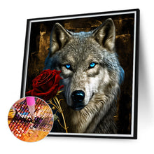 Load image into Gallery viewer, Diamond Painting - Full Round - Dark Night Wolf (40*40CM)