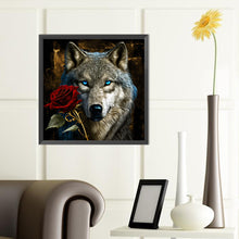 Load image into Gallery viewer, Diamond Painting - Full Round - Dark Night Wolf (40*40CM)