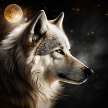 Load image into Gallery viewer, Diamond Painting - Full Round - Dark Night Wolf (40*40CM)