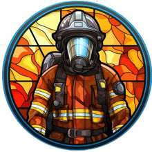 Load image into Gallery viewer, Diamond Painting - Full Round - medallion firefighter (40*40CM)