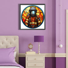 Load image into Gallery viewer, Diamond Painting - Full Round - medallion firefighter (40*40CM)