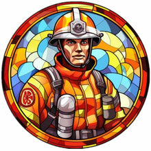Load image into Gallery viewer, Diamond Painting - Full Round - medallion firefighter (40*40CM)
