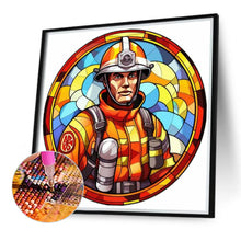 Load image into Gallery viewer, Diamond Painting - Full Round - medallion firefighter (40*40CM)