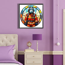 Load image into Gallery viewer, Diamond Painting - Full Round - medallion firefighter (40*40CM)