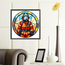 Load image into Gallery viewer, Diamond Painting - Full Round - medallion firefighter (40*40CM)