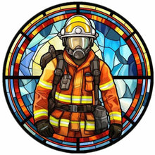 Load image into Gallery viewer, Diamond Painting - Full Round - medallion firefighter (40*40CM)