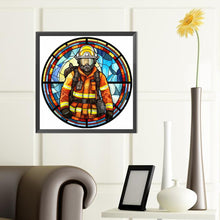 Load image into Gallery viewer, Diamond Painting - Full Round - medallion firefighter (40*40CM)