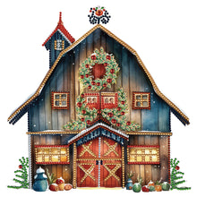 Load image into Gallery viewer, Diamond Painting - Partial Special Shaped - Christmas cottage (30*30CM)