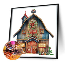 Load image into Gallery viewer, Diamond Painting - Partial Special Shaped - Christmas cottage (30*30CM)