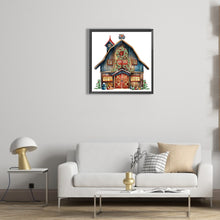 Load image into Gallery viewer, Diamond Painting - Partial Special Shaped - Christmas cottage (30*30CM)