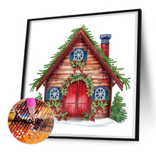 Load image into Gallery viewer, Diamond Painting - Partial Special Shaped - Christmas cottage (30*30CM)