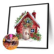 Load image into Gallery viewer, Diamond Painting - Partial Special Shaped - Christmas cottage (30*30CM)