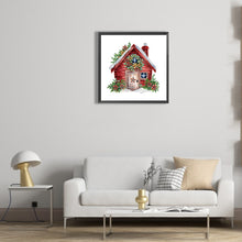 Load image into Gallery viewer, Diamond Painting - Partial Special Shaped - Christmas cottage (30*30CM)