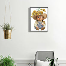 Load image into Gallery viewer, Diamond Painting - Partial Special Shaped - cowboy kid (30*40CM)
