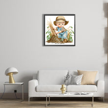 Load image into Gallery viewer, Diamond Painting - Partial Special Shaped - Farm Cowboy Kids (30*30CM)