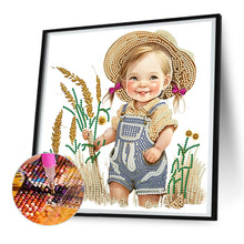 Load image into Gallery viewer, Diamond Painting - Partial Special Shaped - Farm Cowboy Kids (30*30CM)