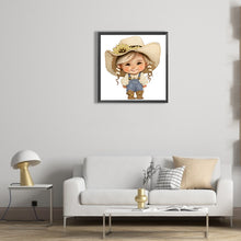 Load image into Gallery viewer, Diamond Painting - Partial Special Shaped - Farm Cowboy Kids (30*30CM)