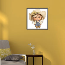 Load image into Gallery viewer, Diamond Painting - Partial Special Shaped - Farm Cowboy Kids (30*30CM)