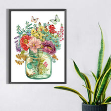 Load image into Gallery viewer, Diamond Painting - Partial Special Shaped - vase with flowers (30*40CM)