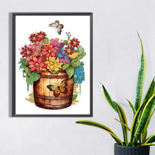 Load image into Gallery viewer, Diamond Painting - Partial Special Shaped - barrel with flowers (30*40CM)