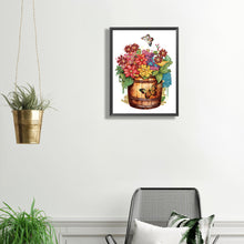 Load image into Gallery viewer, Diamond Painting - Partial Special Shaped - barrel with flowers (30*40CM)