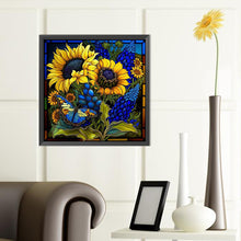 Load image into Gallery viewer, Diamond Painting - Full Round - Sunflower Glass Art (40*40CM)