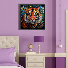 Load image into Gallery viewer, Diamond Painting - Full Round - Tiger Glass Art (40*40CM)