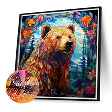Load image into Gallery viewer, Diamond Painting - Full Round - Brown Bear Glass Art (40*40CM)