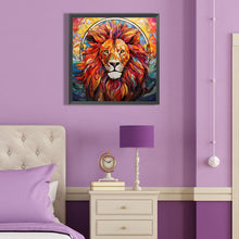 Load image into Gallery viewer, Diamond Painting - Full Round - lion glass art (40*40CM)