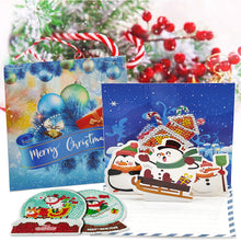 Load image into Gallery viewer, 6PCS Diamond Drawing Card Santa Special Shape Gifts for Family Friends and Lover