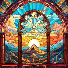 Load image into Gallery viewer, Diamond Painting - Full Round - mountain river glass art (40*40CM)