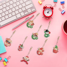 Load image into Gallery viewer, 8PCS Diamond Painting Art Ornaments Special Shape Double-Sided Christmas Tea Cup