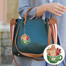 Load image into Gallery viewer, 8PCS Diamond Painting Art Ornaments Special Shape Double-Sided Christmas Tea Cup