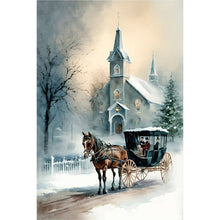 Load image into Gallery viewer, Diamond Painting - Full Round - Igloo and carriage (40*60CM)