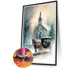 Load image into Gallery viewer, Diamond Painting - Full Round - Igloo and carriage (40*60CM)