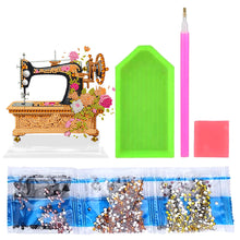 Load image into Gallery viewer, 5D DIY Crystal Painting Desktop Kit Sewing Machine for Home Office Desktop Decor