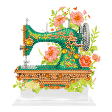 Load image into Gallery viewer, 5D DIY Crystal Painting Desktop Kit Sewing Machine for Home Office Desktop Decor