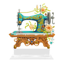 Load image into Gallery viewer, 5D DIY Crystal Painting Desktop Kit Sewing Machine for Home Office Desktop Decor
