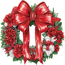 Load image into Gallery viewer, Diamond Painting - Partial Special Shaped - Christmas wreath (30*30CM)