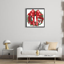 Load image into Gallery viewer, Diamond Painting - Partial Special Shaped - Christmas wreath (30*30CM)
