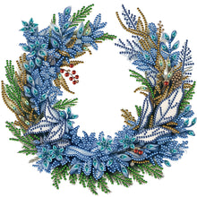 Load image into Gallery viewer, Diamond Painting - Partial Special Shaped - Christmas wreath (30*30CM)