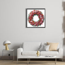 Load image into Gallery viewer, Diamond Painting - Partial Special Shaped - Christmas wreath (30*30CM)