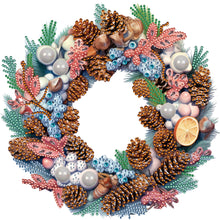 Load image into Gallery viewer, Diamond Painting - Partial Special Shaped - Christmas wreath (30*30CM)