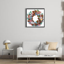 Load image into Gallery viewer, Diamond Painting - Partial Special Shaped - Christmas wreath (30*30CM)